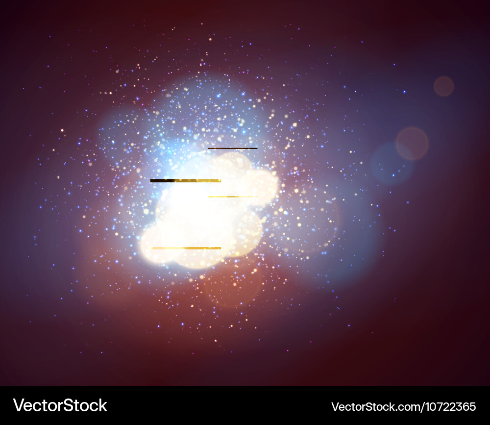 Soft background with light and bokeh vector image