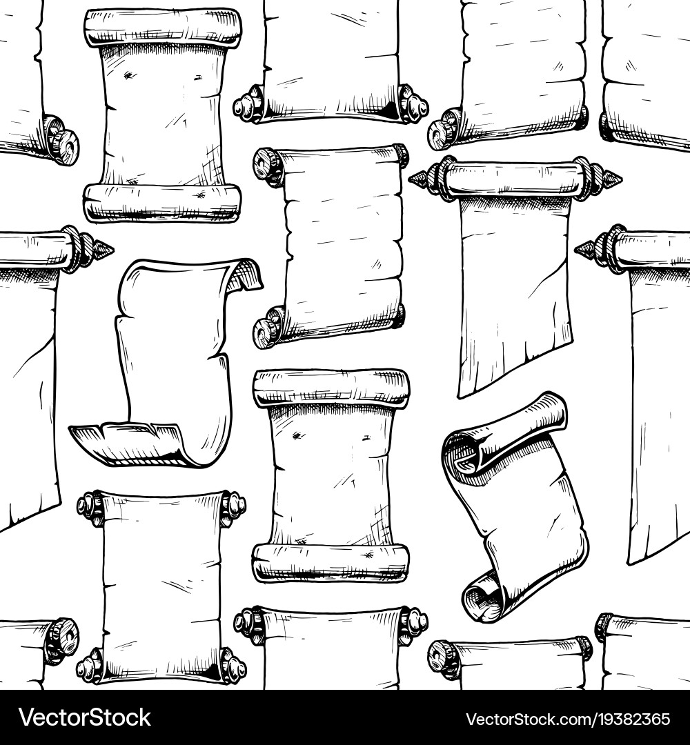 Vintage Scroll Pattern vector image