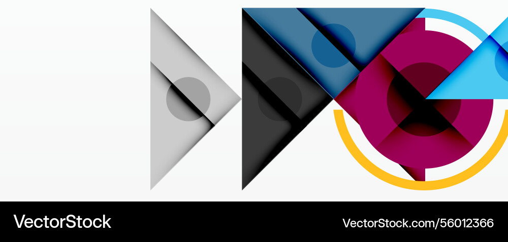 Abstract geometric composition with intersecting Vector Image