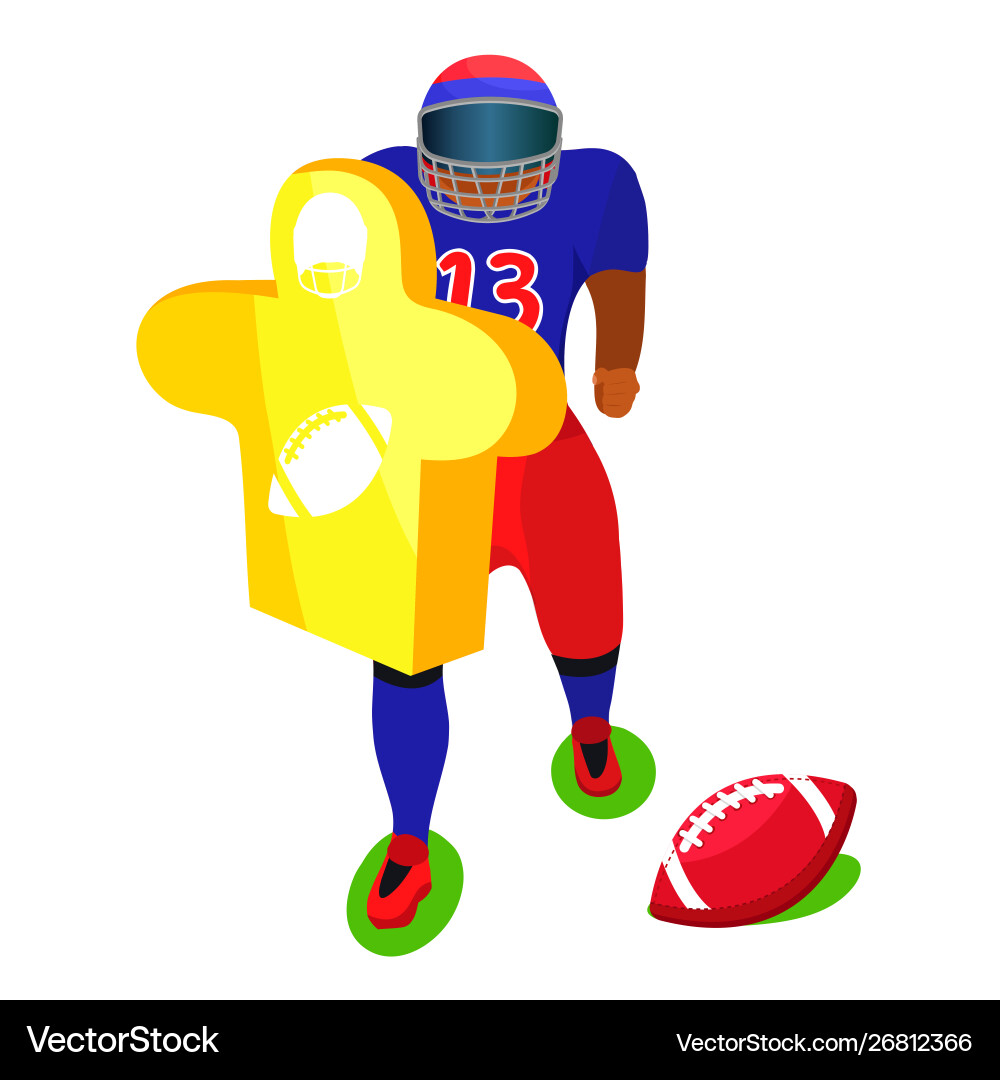 American football sport Vector Image
