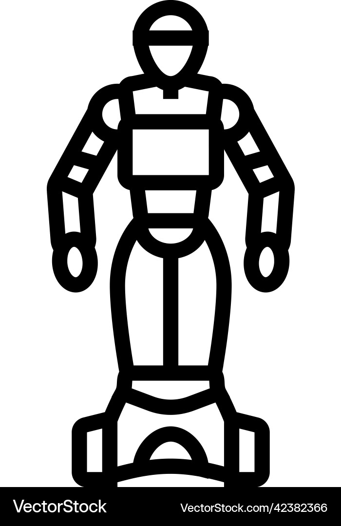 Artificial robot line icon Artificial robot line icon Vector Image