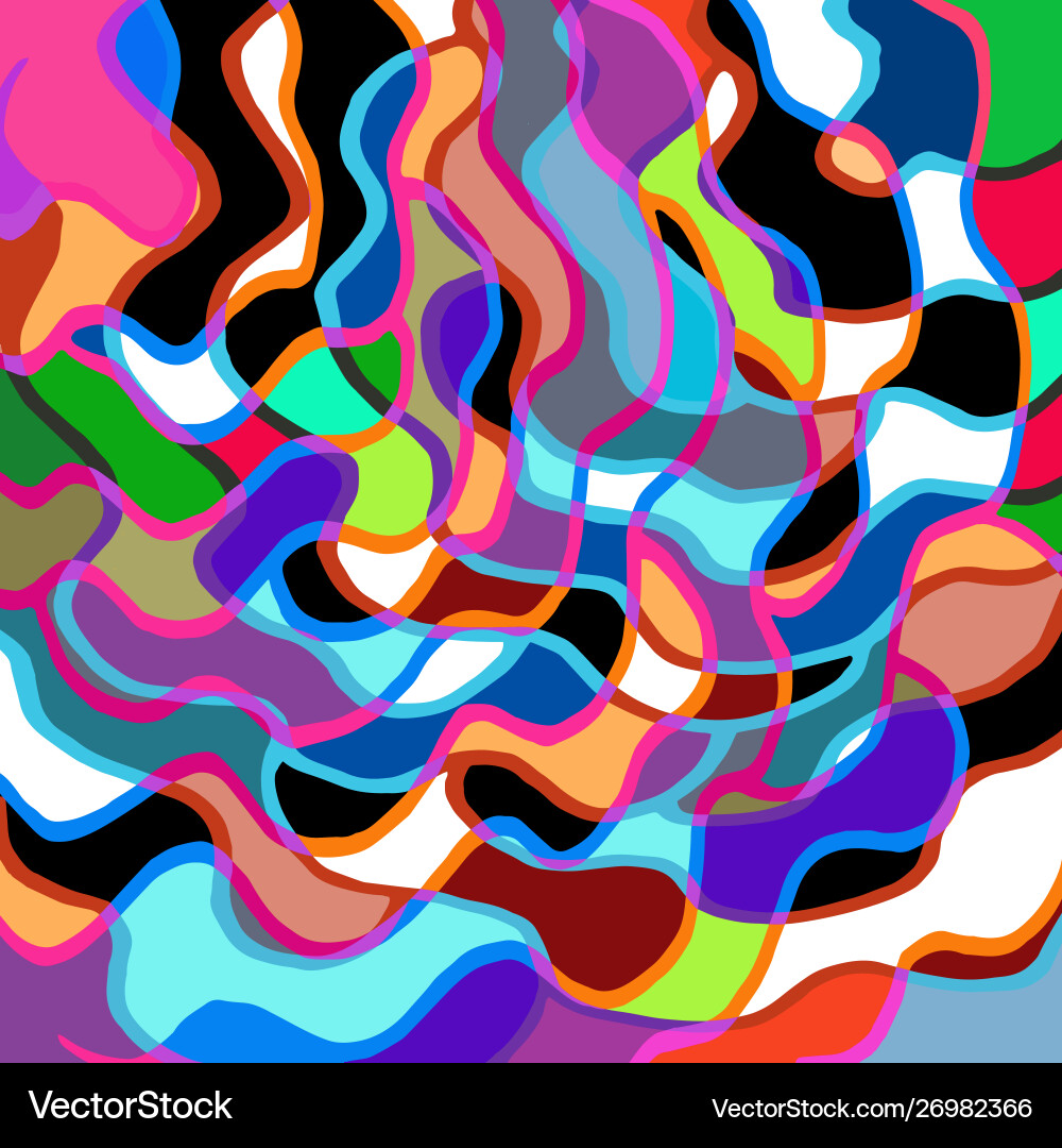 Geometric abstract color pattern in graffiti Vector Image
