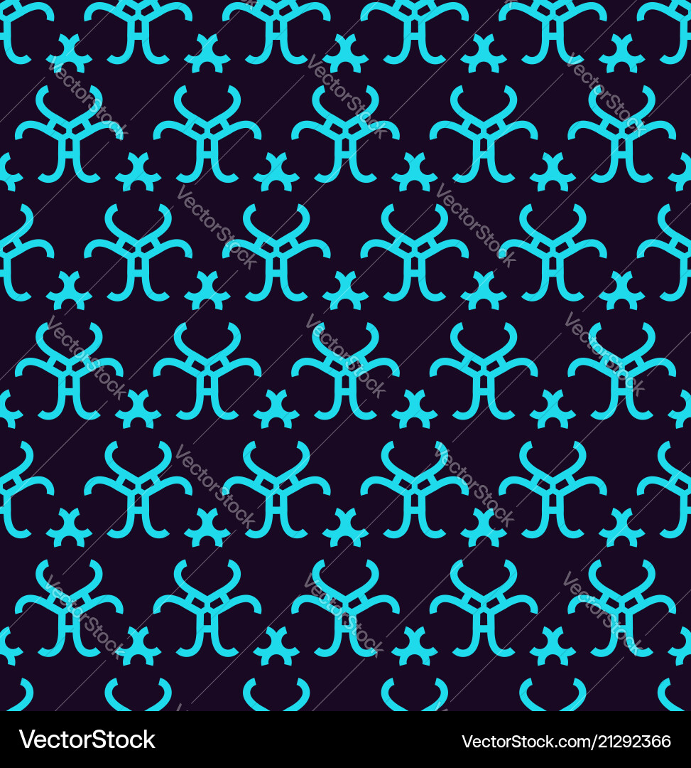 Seamless pattern ornament of lines and curls vector image
