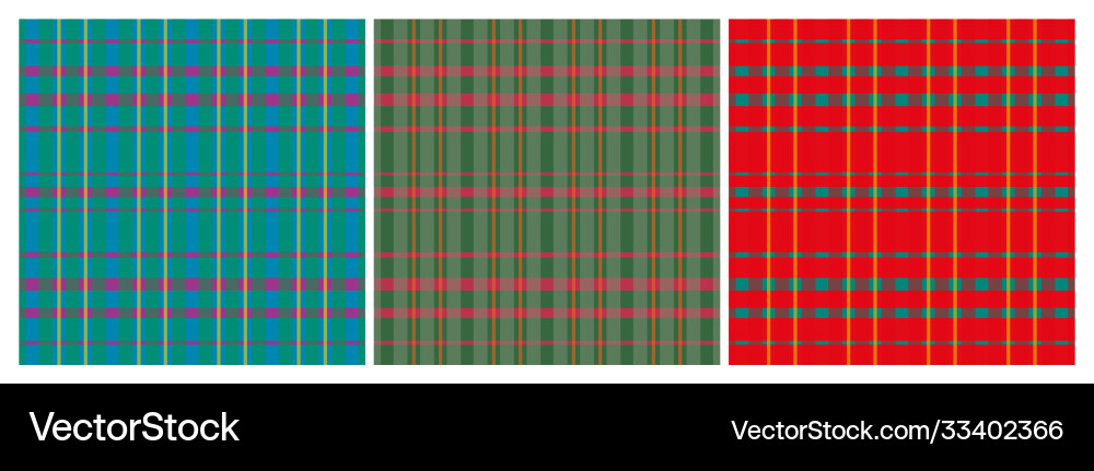 Set repeat plaid patterns Set repeat plaid patterns Vector Image