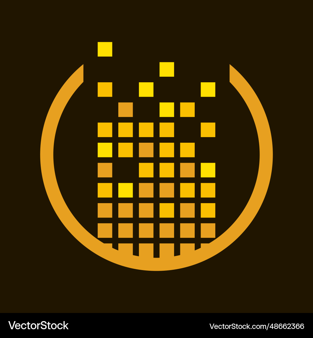 Structure is assembled from squares Structure is assembled from squares vector image