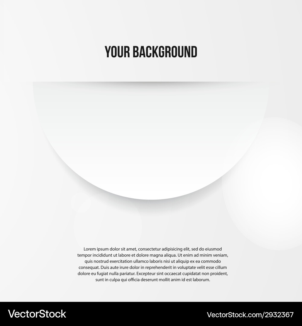 Abstract circles template web design vector image