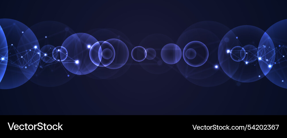 Abstract digital cloud computing technology Abstract digital cloud computing technology vector image
