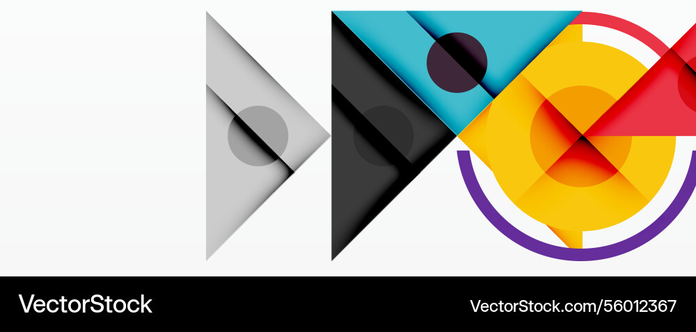 Abstract geometric composition with overlapping Abstract geometric composition with overlapping vector image