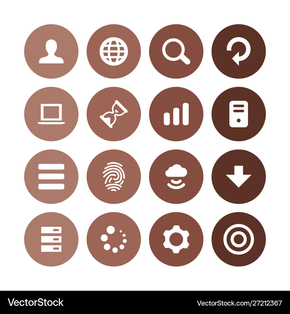 App icons universal set for web and ui Vector Image