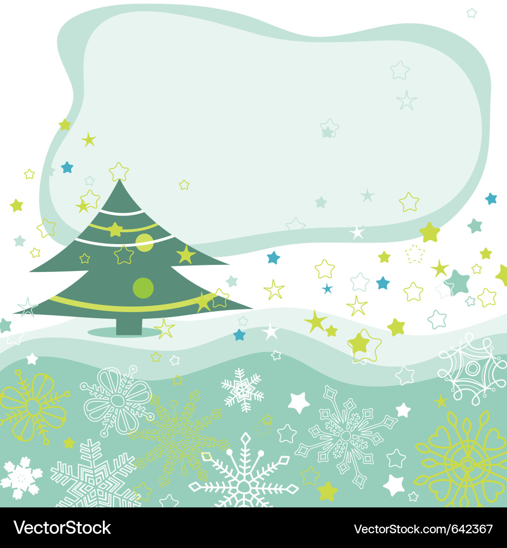 Christmas tree background Royalty Free Vector Image