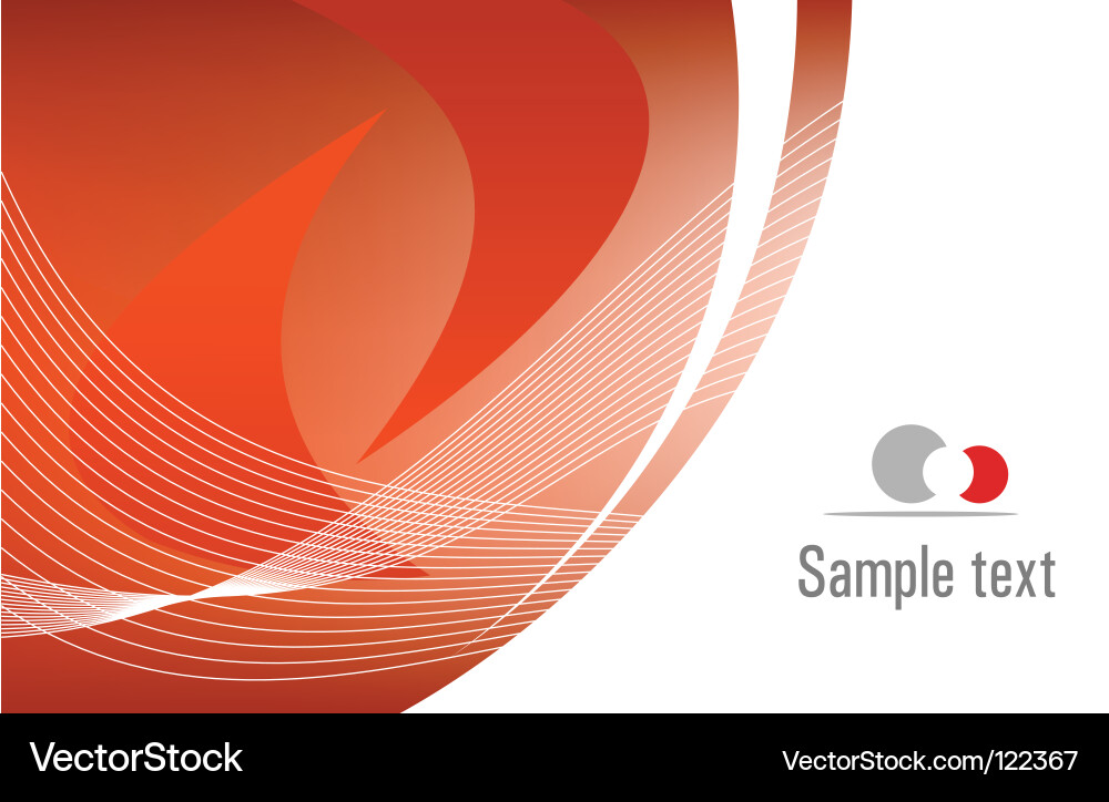 Dynamic Red Abstract Background vector image