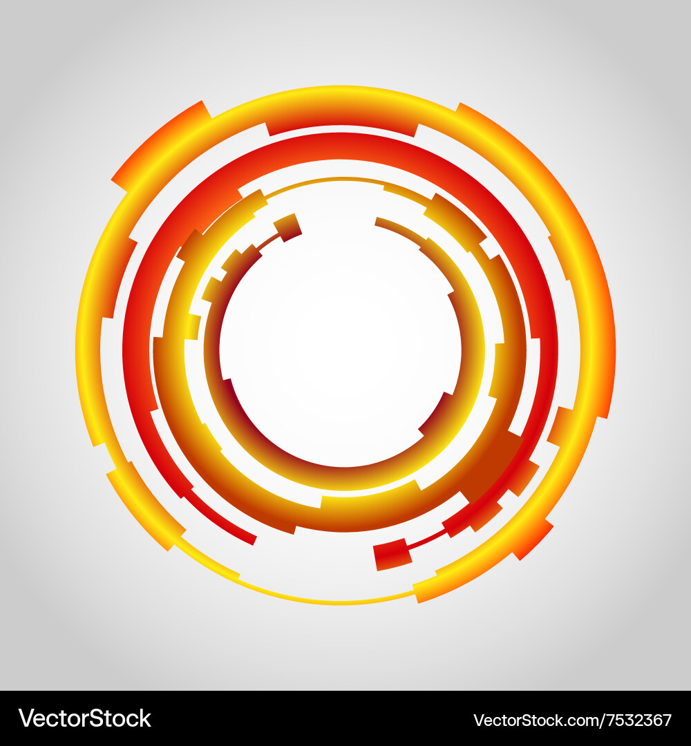 Dynamic Technology Circles Background Vector Image