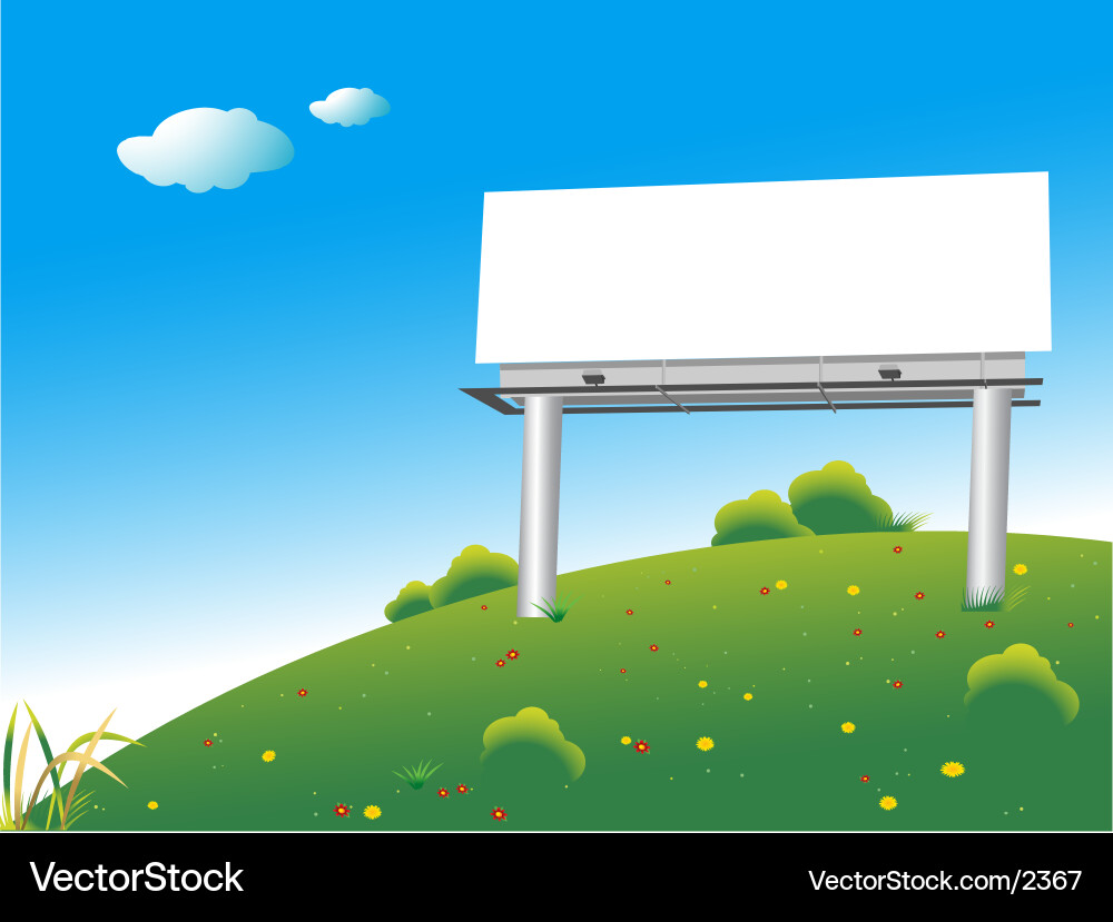 Empty Billboard Vector Image