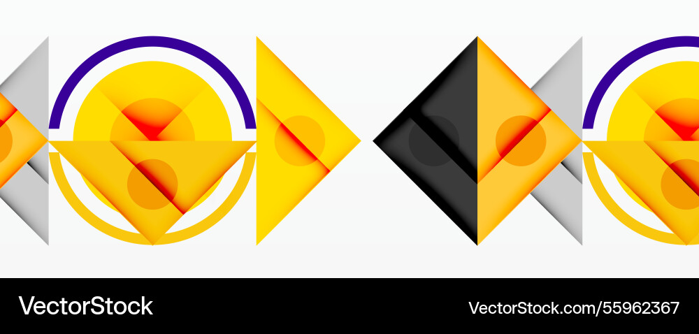 Geometric abstract design with layered triangles Geometric abstract design with layered triangles Vector Image