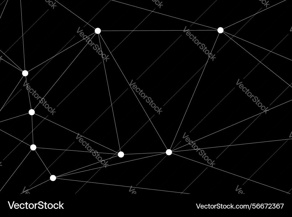 Global network connection background for banner vector image