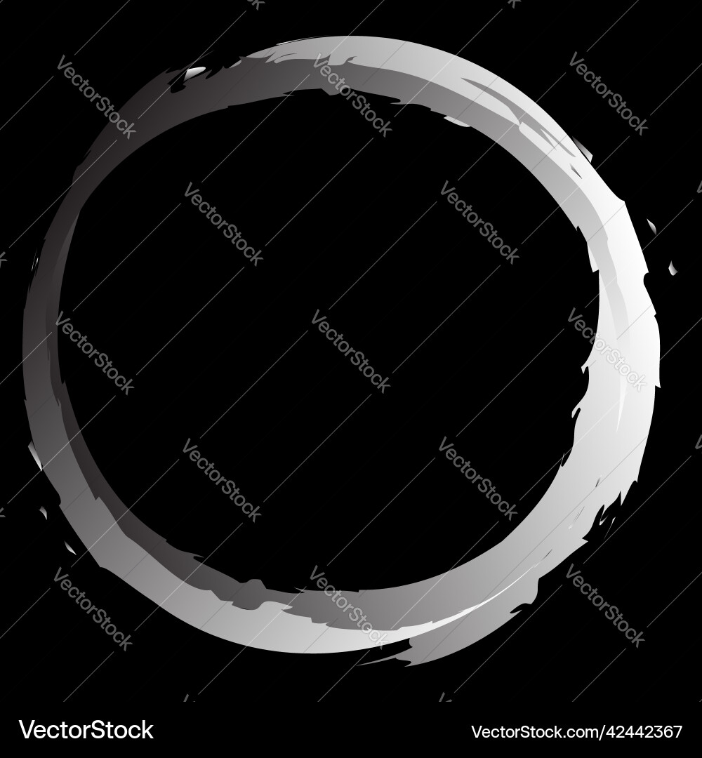 Grungy textured circle element circular splatter Grungy textured circle element circular splatter vector image