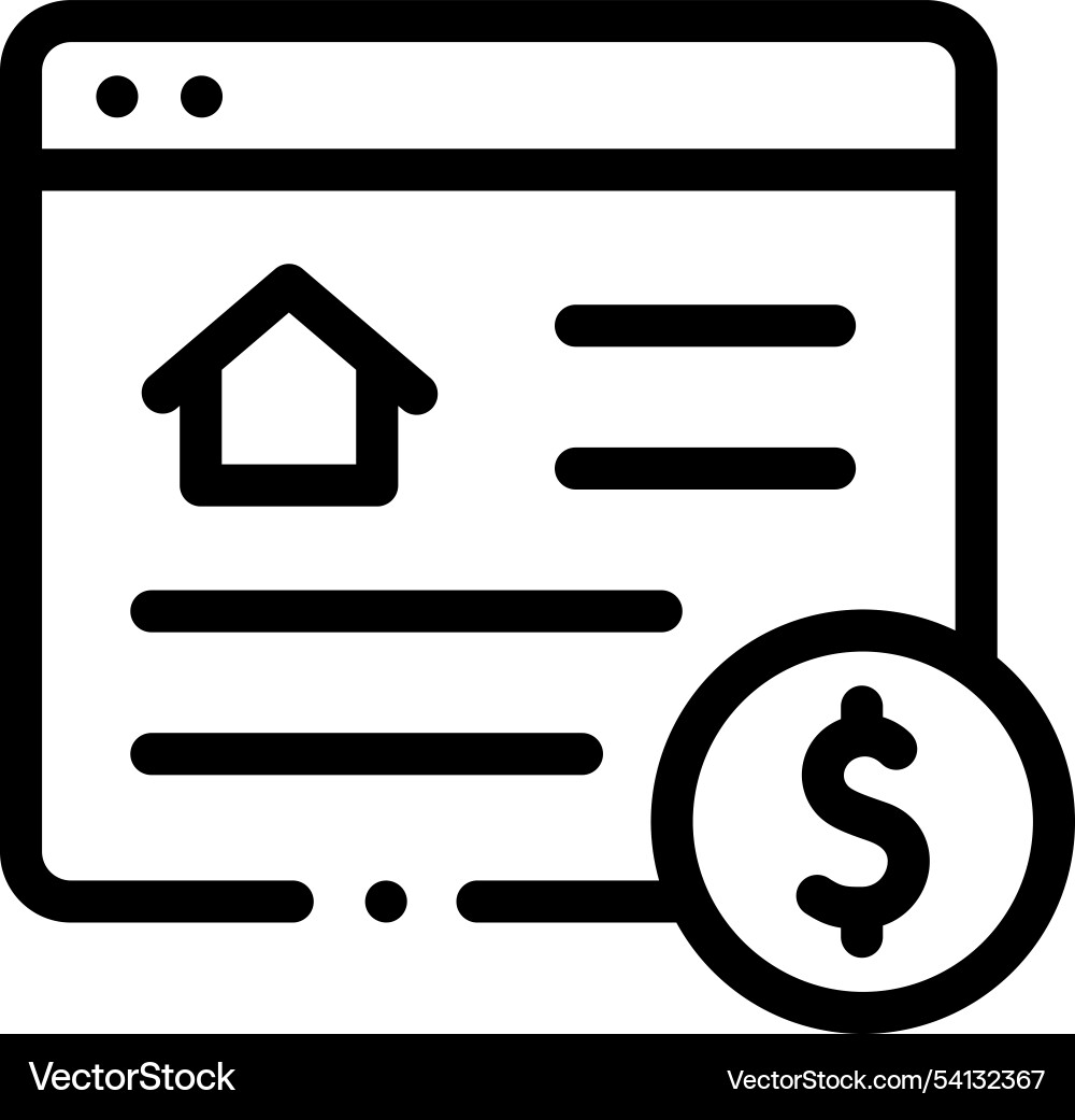Homemade icon thin linear style design isolated Homemade icon thin linear style design isolated vector image