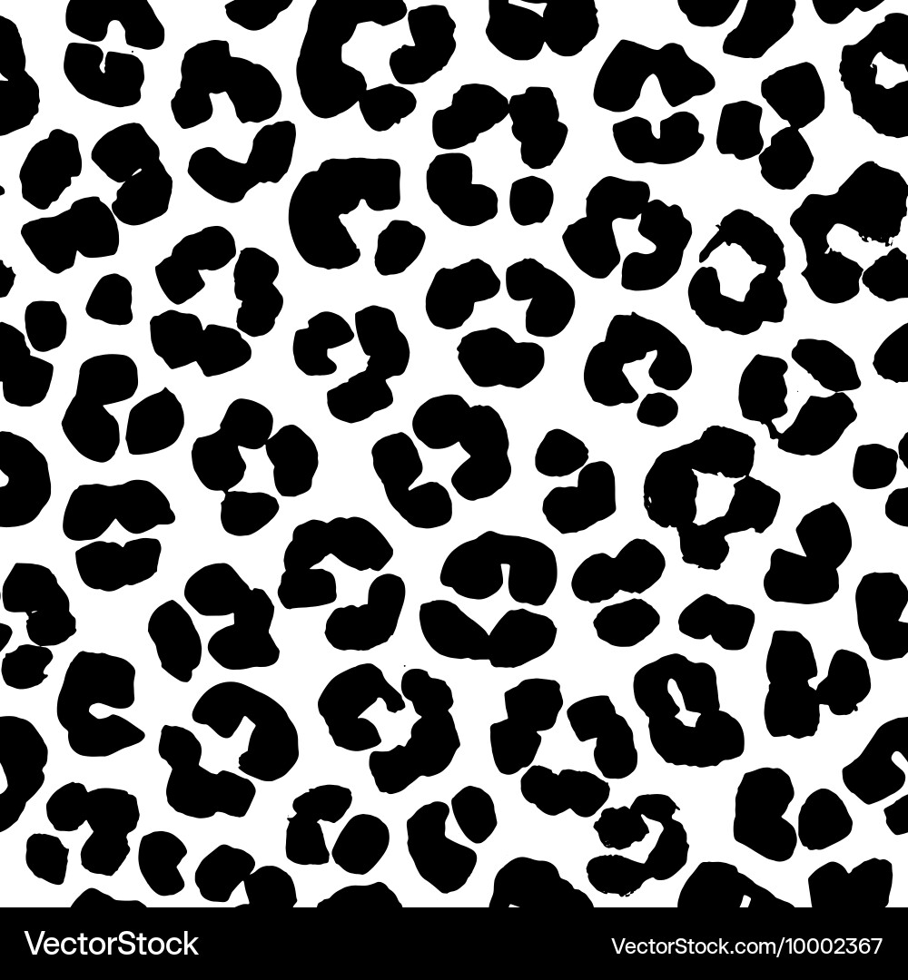 Leopard Print Seamless Pattern vector image