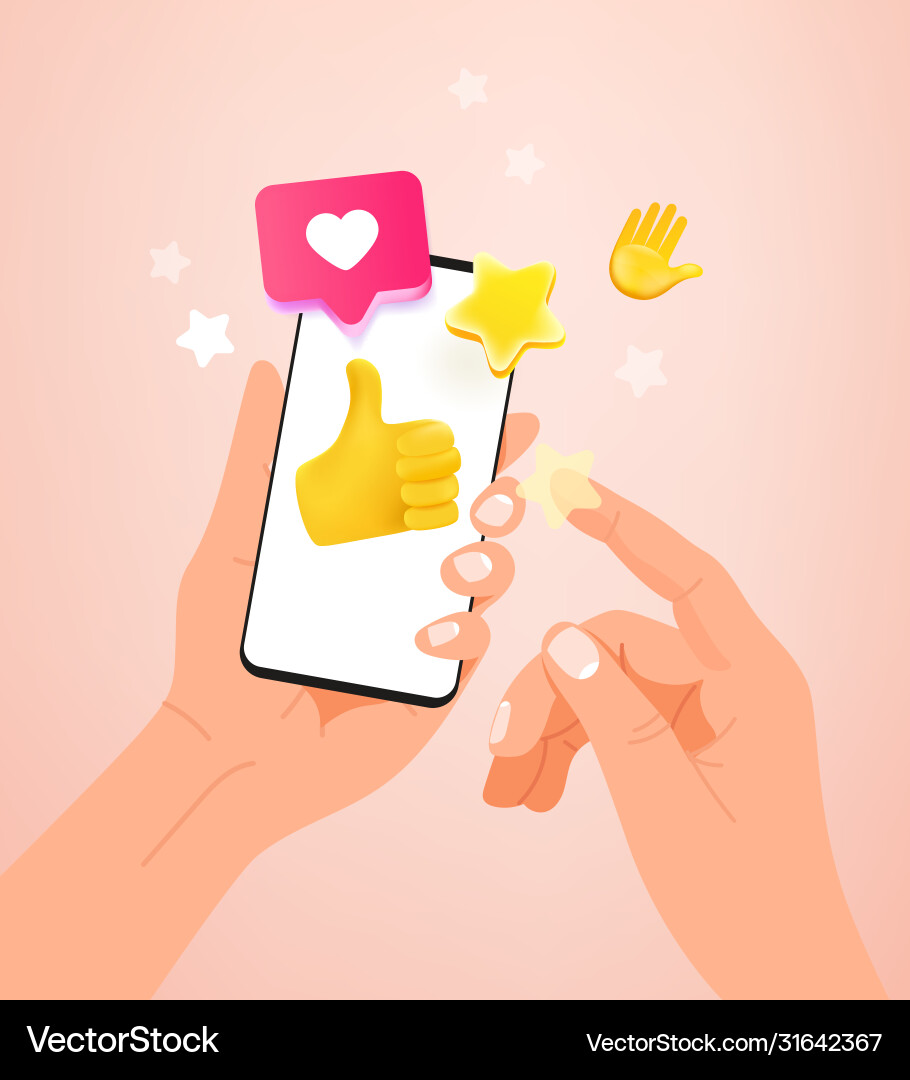 Man with modern smartphone using social network Man with modern smartphone using social network Vector Image