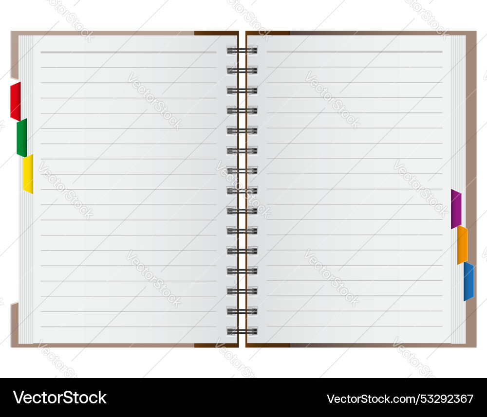 Notebook for daily notes and reminders notepad vector image