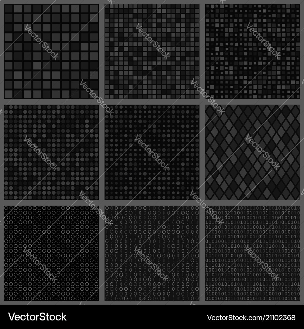 Abstract seamless patterns of small elements Abstract seamless patterns of small elements vector image