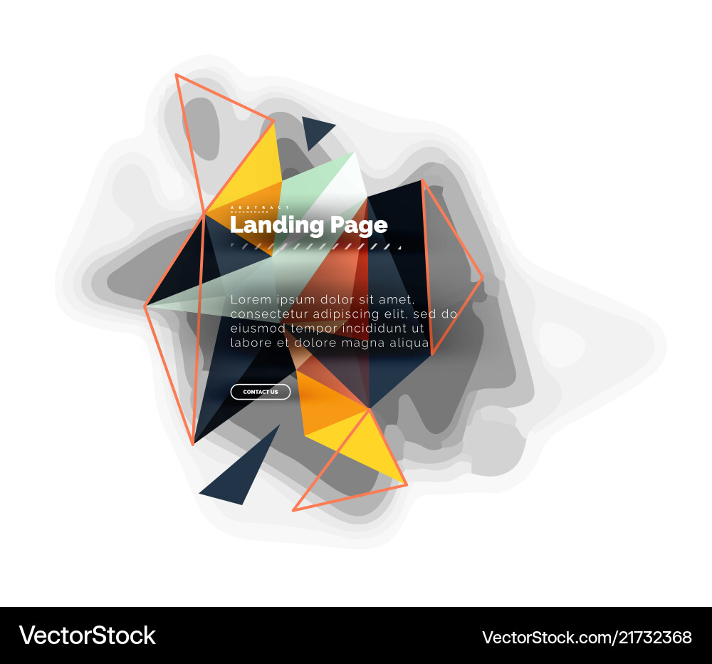 Abstract Triangular Background vector image
