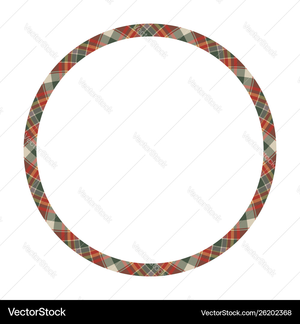Circle borders and frames round border pattern vector image