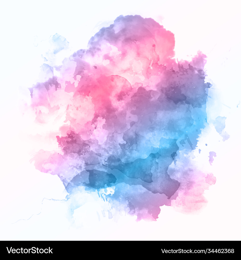 Colorful Watercolour Texture Vector Image