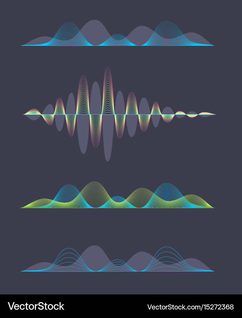 Dynamic Sound Waves – Colorful Equalizer vector image