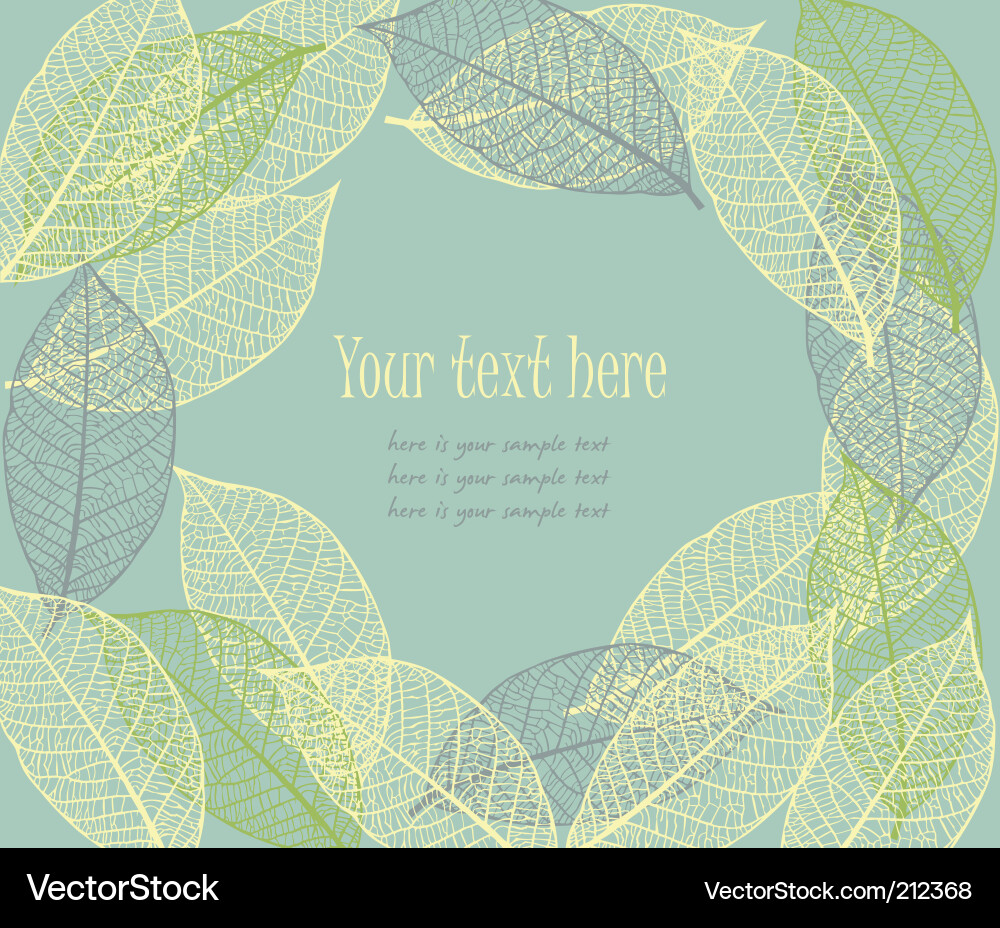 Elegant Leaf Pattern vector image