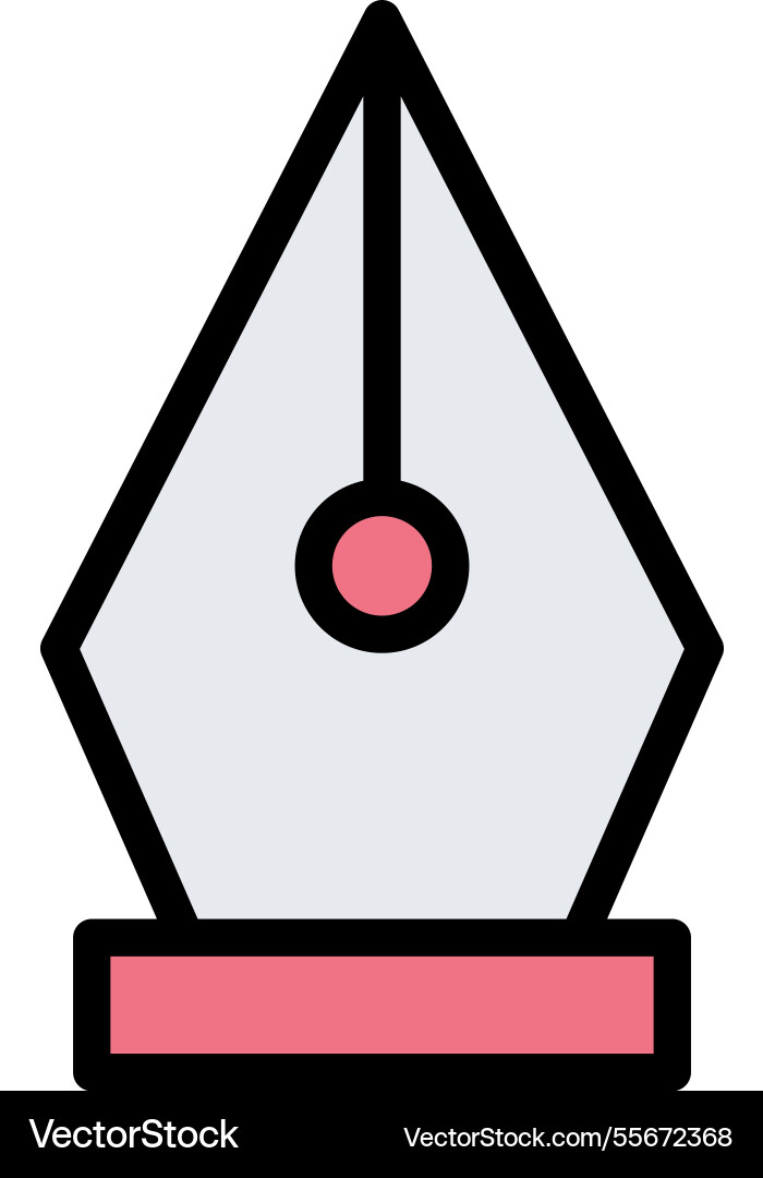 Nib icon design Vector Image