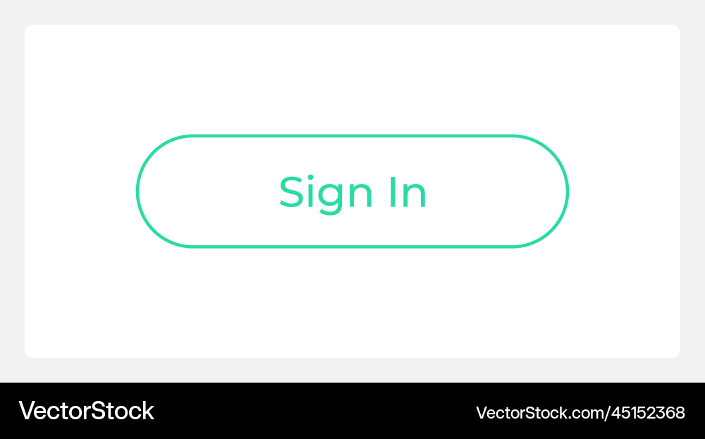 Sign in ui element template vector image