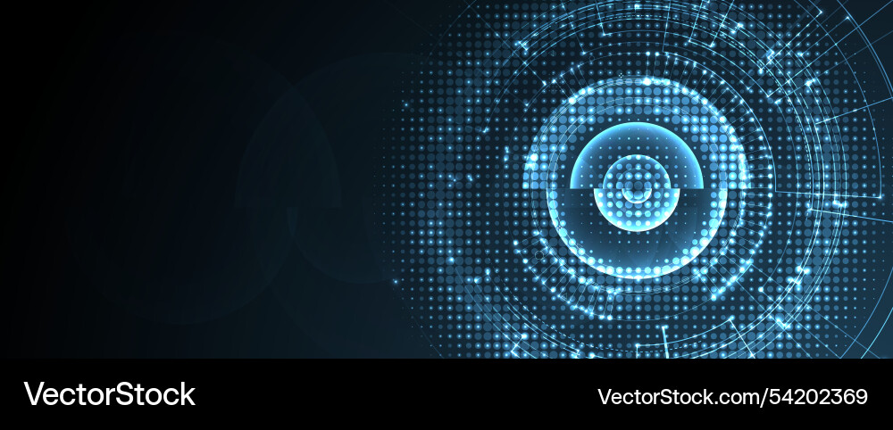 Abstract digital cloud computing technology Abstract digital cloud computing technology vector image