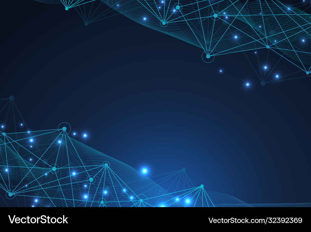 Big data visualization background modern Vector Image