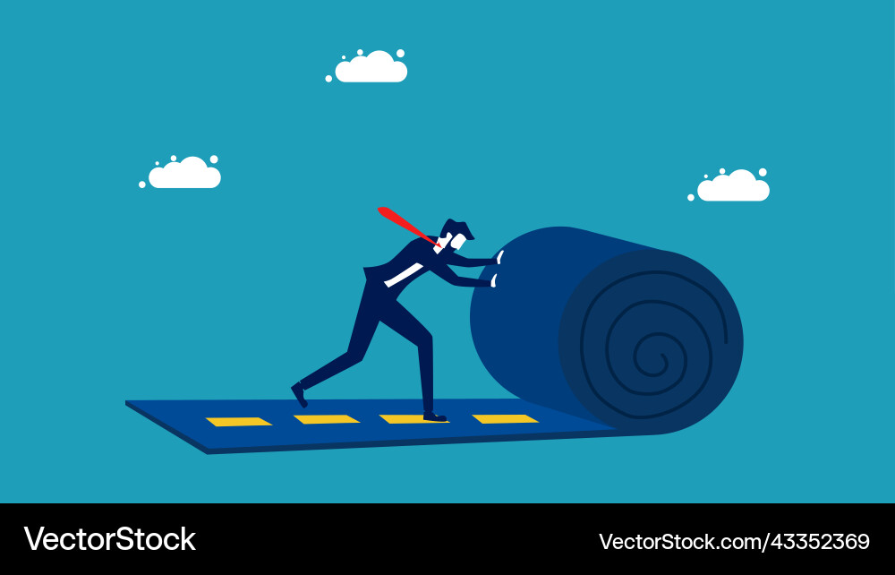 Build a career path start your own way Vector Image