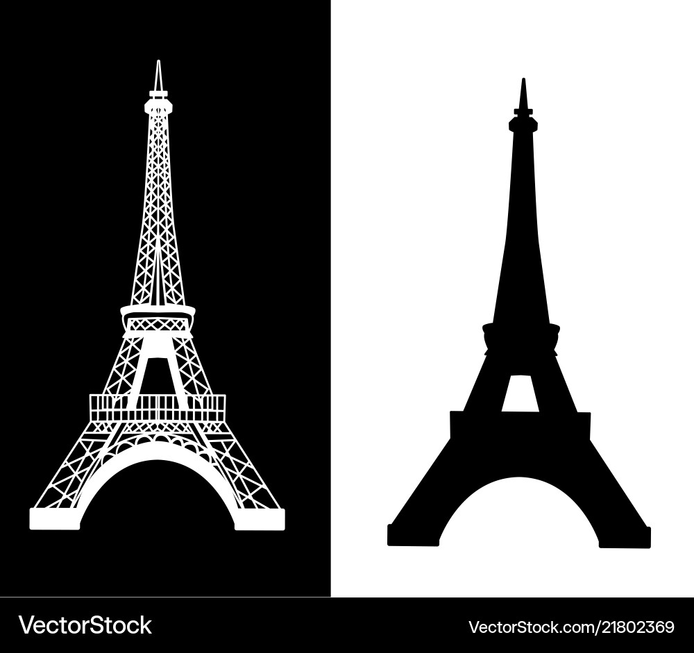 Eiffel tower isolated Eiffel tower isolated vector image