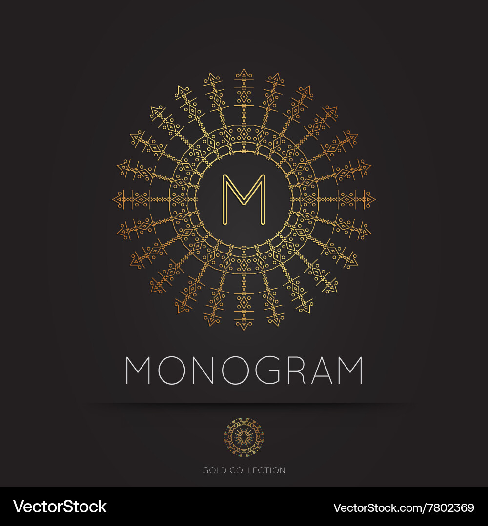 Monogram icon (7802369) – Royalty-Free Vector | VectorStock