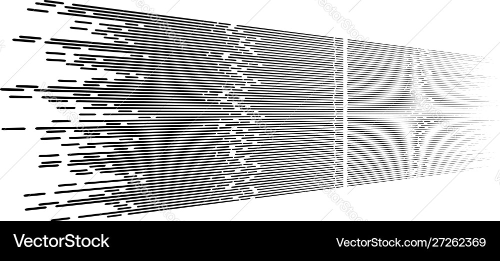 Random 3d dashed lines in perspective segmented Random 3d dashed lines in perspective segmented vector image