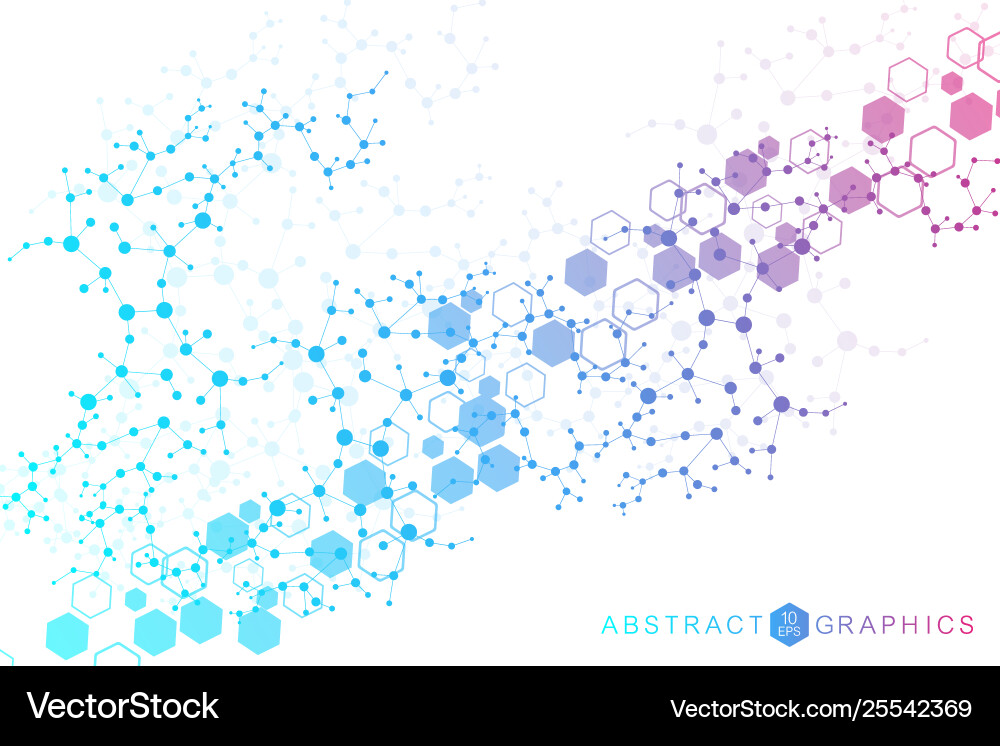 Science network pattern connecting lines and dots Science network pattern connecting lines and dots vector image