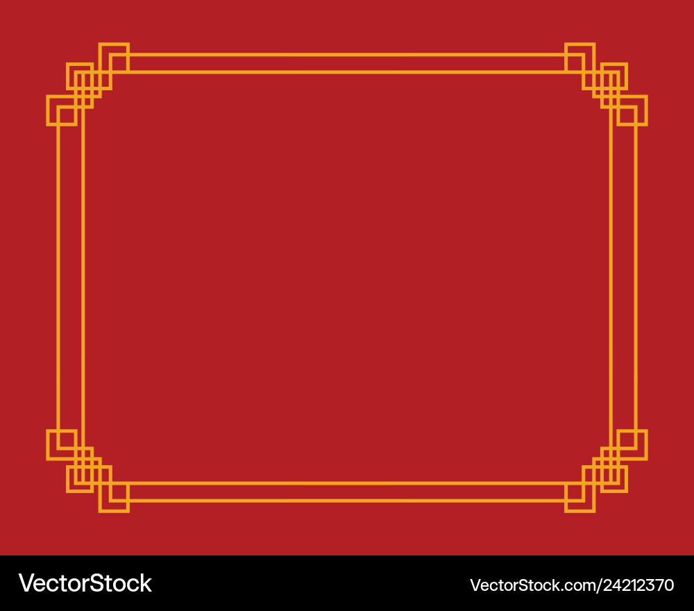 Chinese border design Chinese border design vector image