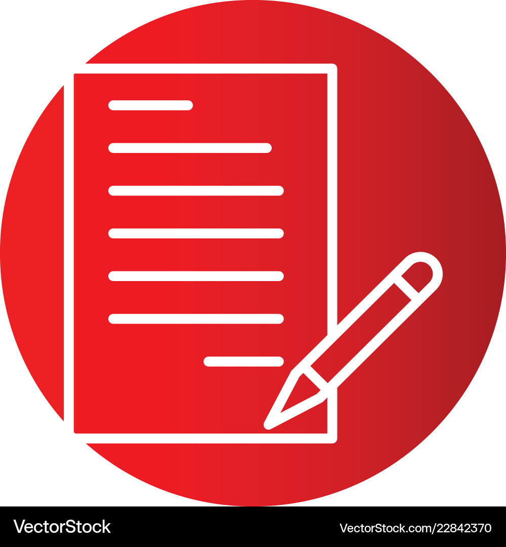 Document icon in creative design with elements Vector Image