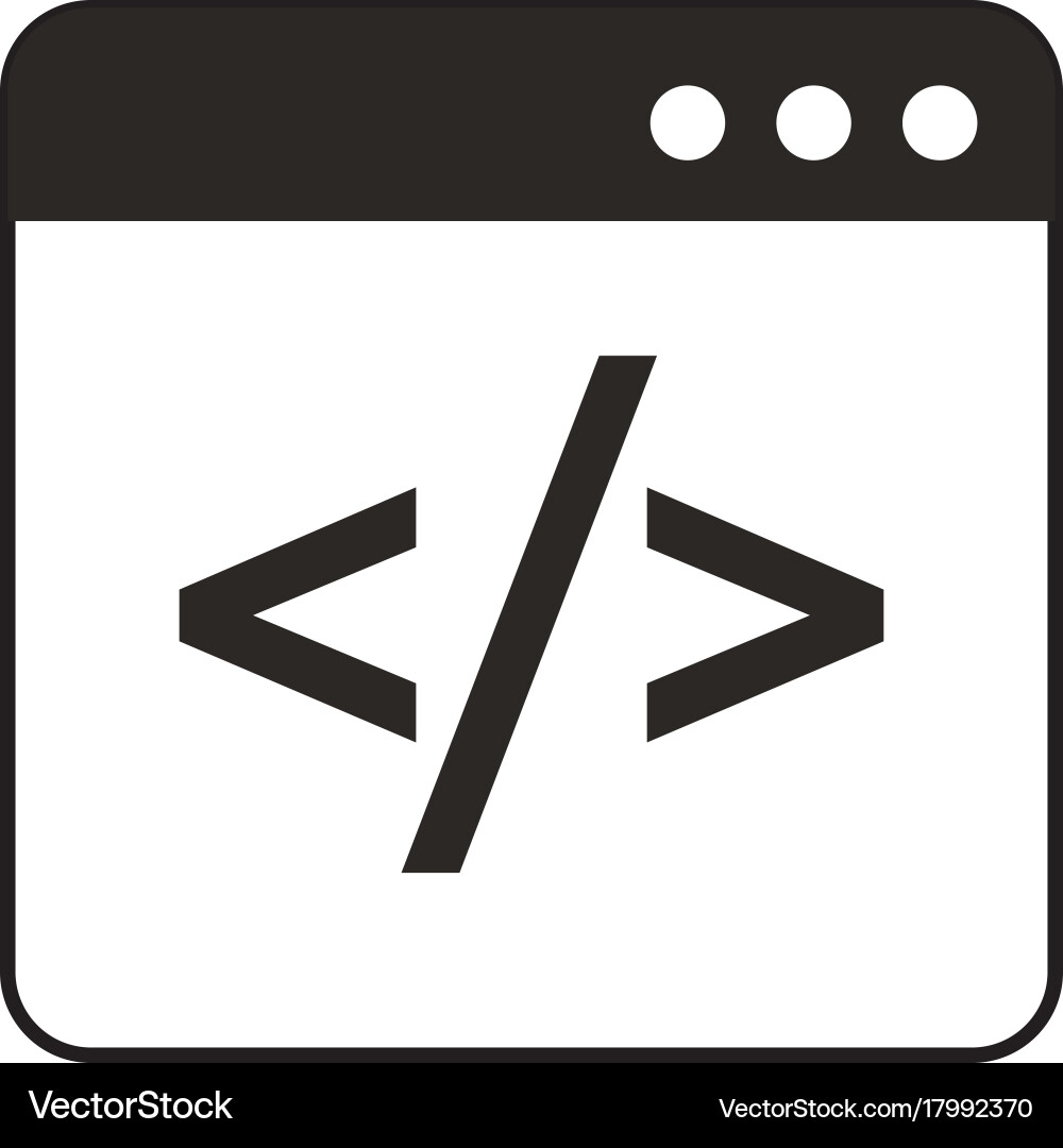 Entwicklung der Webprogrammierung von Codierungsfenstern vektorbild