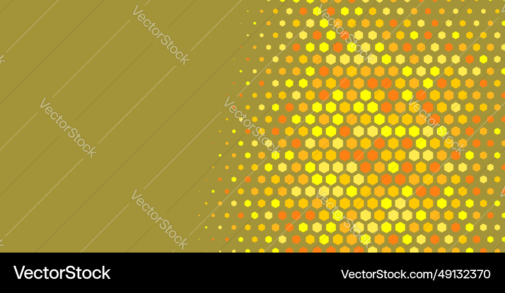 Geometric abstract hexagon multi color background vector image