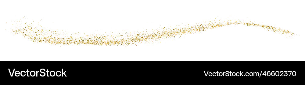 Gold Glitter Explosion Banner Vector Image