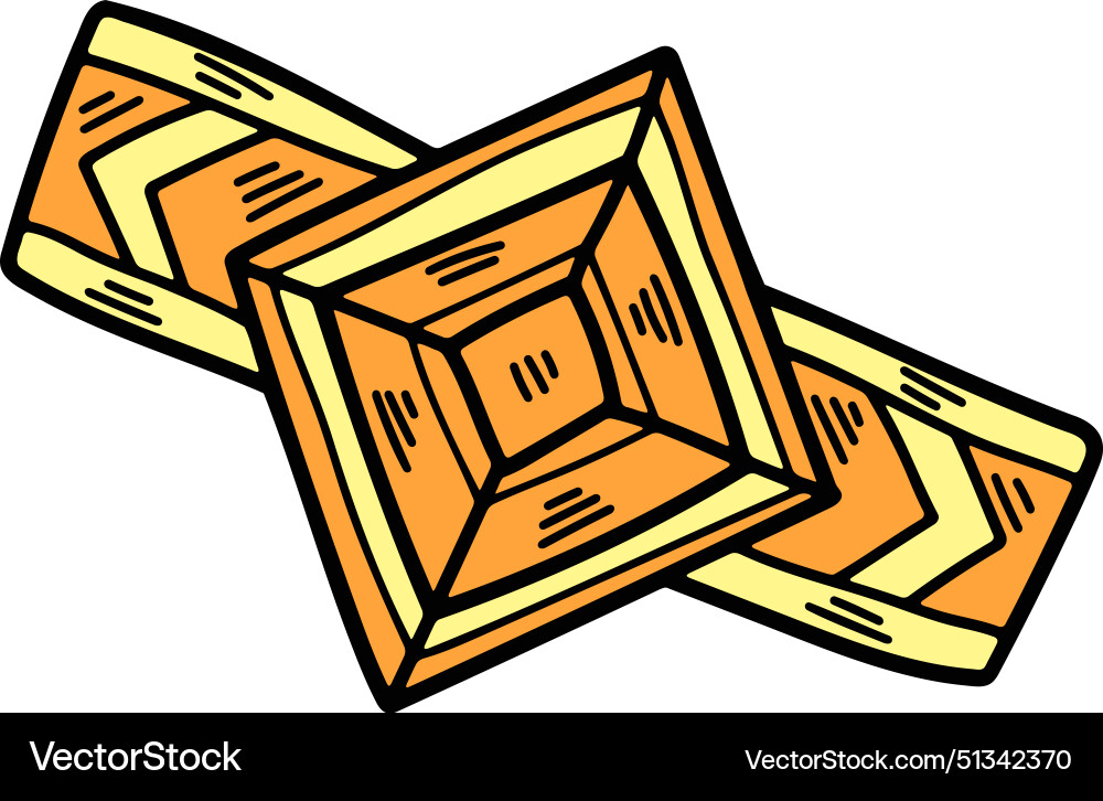Necklace hand drawn in line style Vector Image