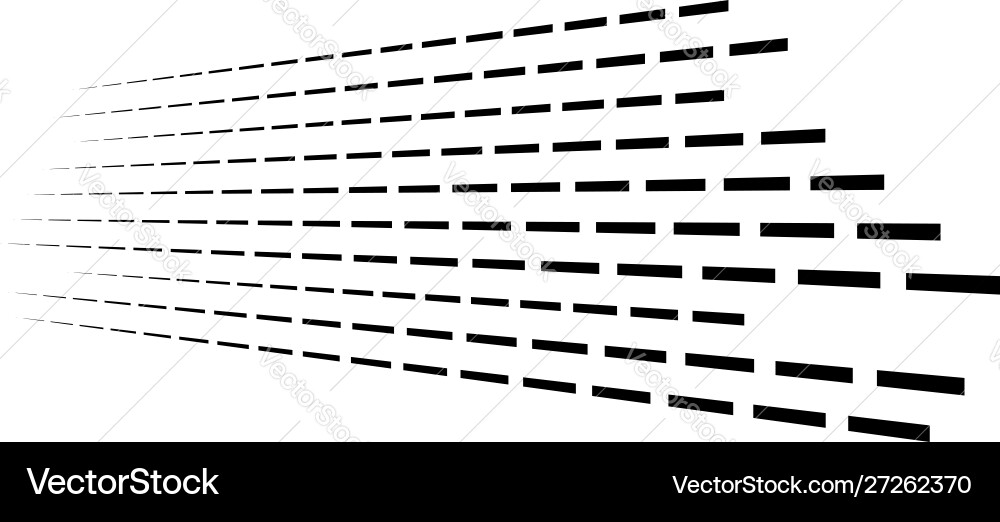 Random 3d dashed lines in perspective segmented Random 3d dashed lines in perspective segmented Vector Image