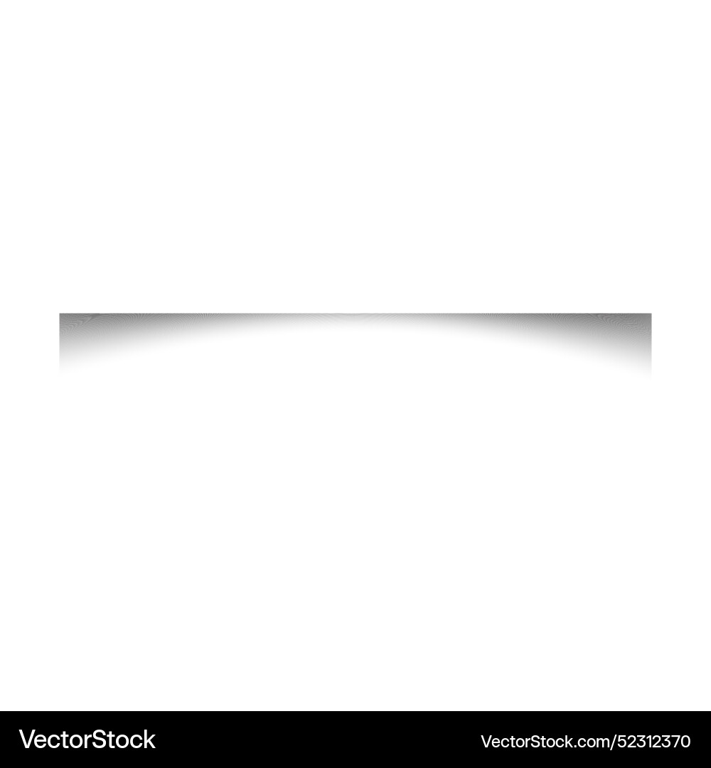 Realistic shadow box effect with light and shade vector image