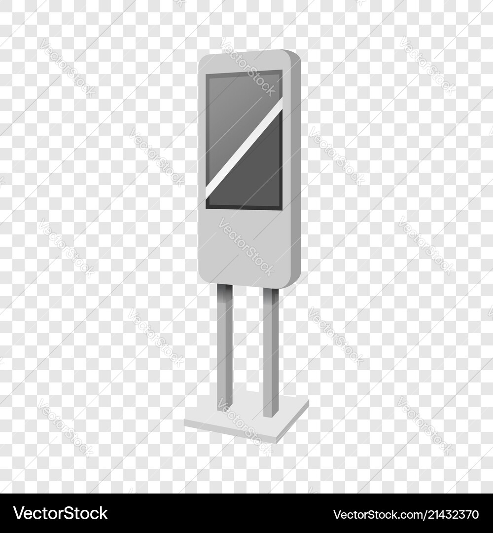 Standing display mockup realistic style Vector Image