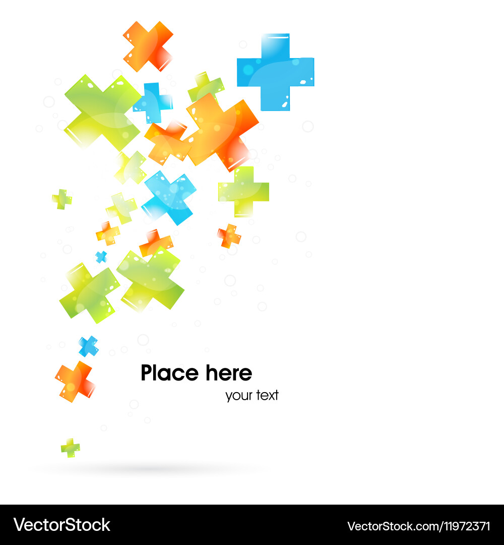 Abstract background with text space vector image