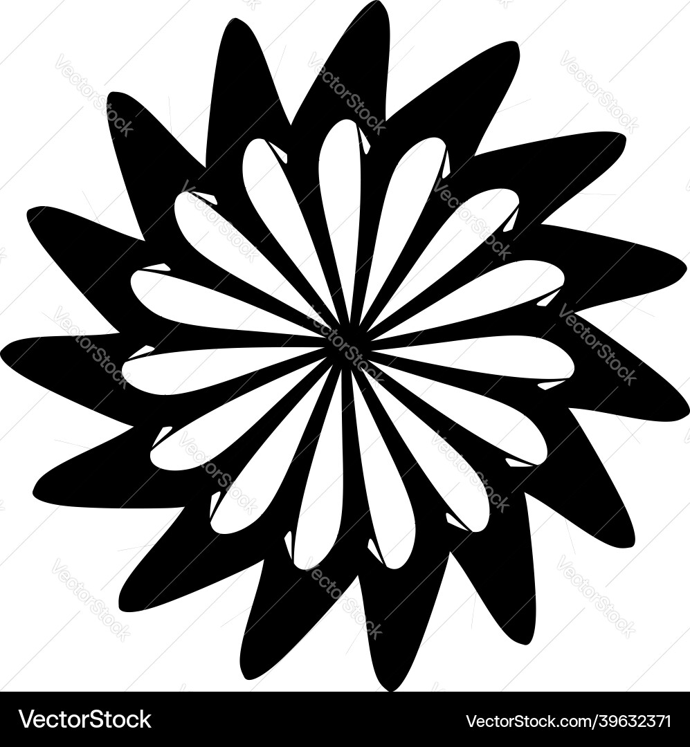 Abstract circular drawing amorphous nonfigurative Vector Image